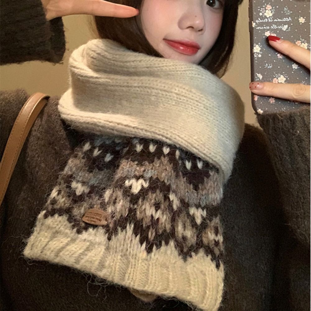Wool Scarf Men - وشاح صوف كلاسيكي منسوج بنقشة جاكار،