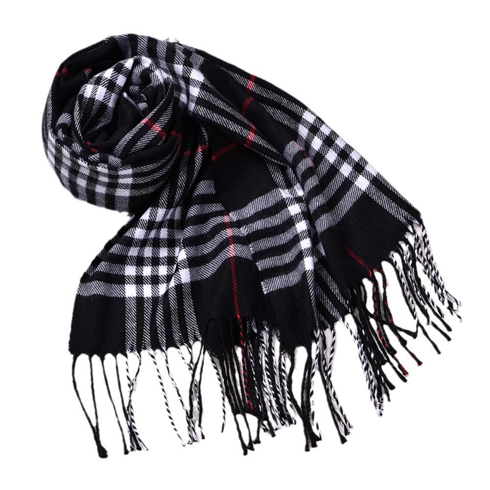 Wool Scarf Men - أوشحة شتوية على الطراز البريطاني شالات