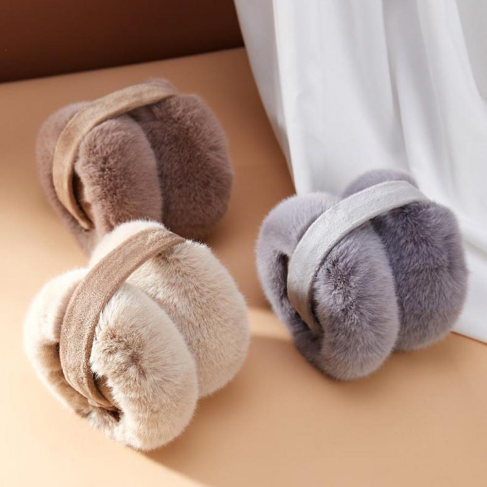 Earmuffs Foldable - النساء الشتاء غطاء للأذنين أفخم الأذن