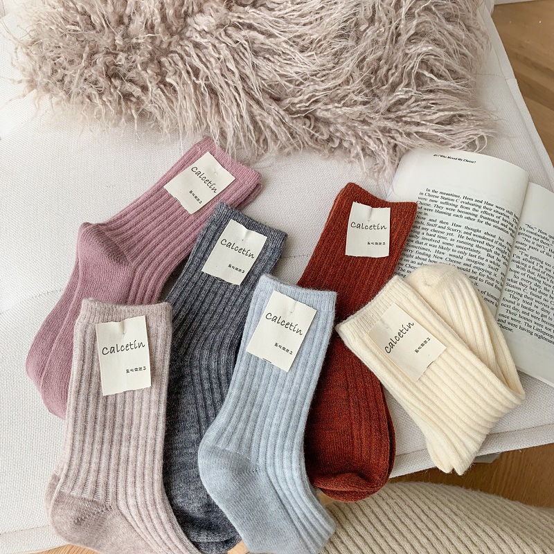 Thermal Sock Wool - جوارب نسائية شتوية جديدة من صوف