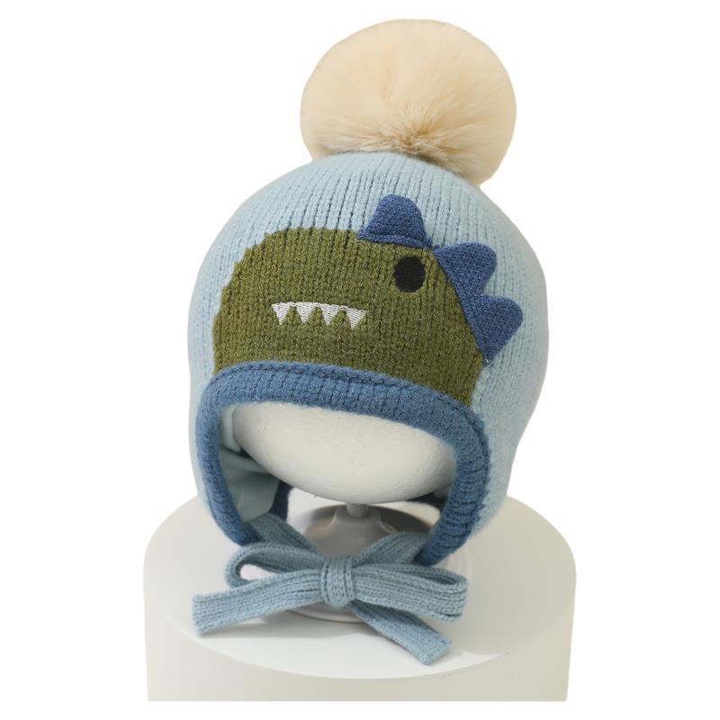 Knit Beanie Hat Warm - قبعة صوفية محبوكة للأطفال بتصميم حيوانات