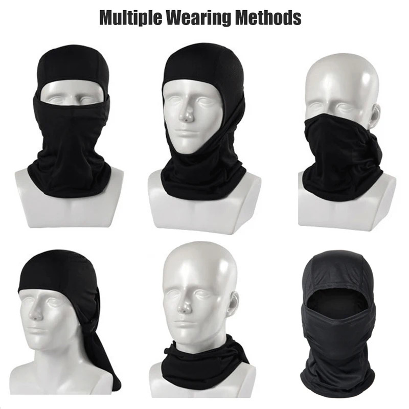 Balaclava Ski Mask - قبعة بالاكلافا مموهة للدراجات، قناع وجه