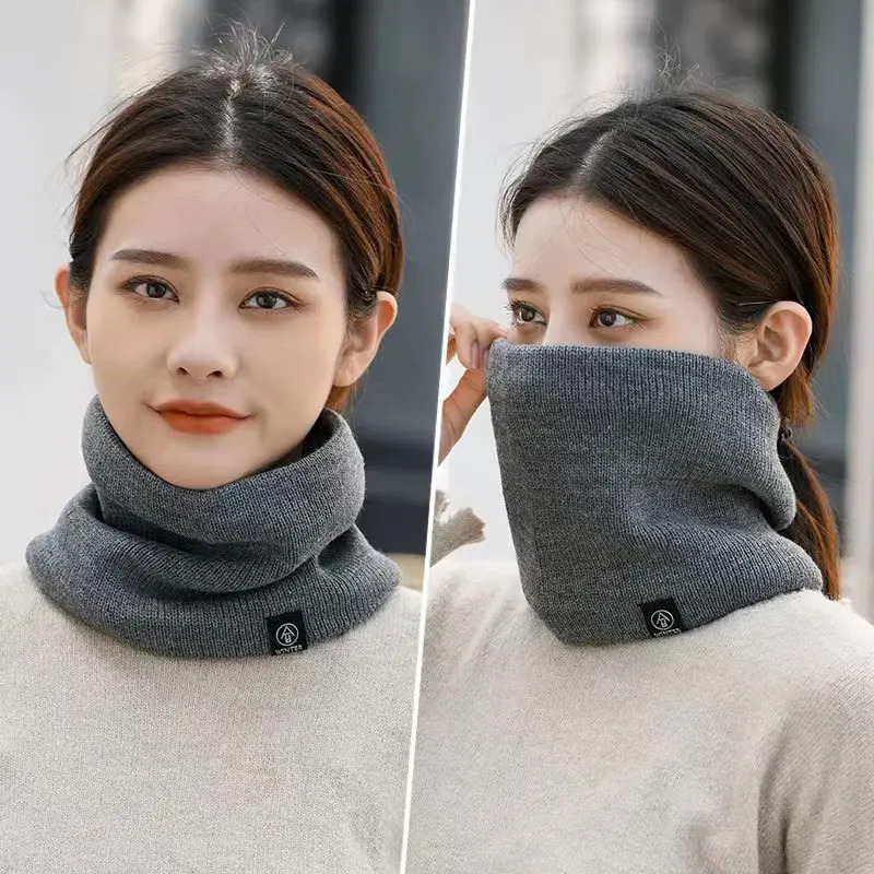 وشاح نسائي محبوك أنيق بلون موح - مراجعة Wool Scarf Men وسعره