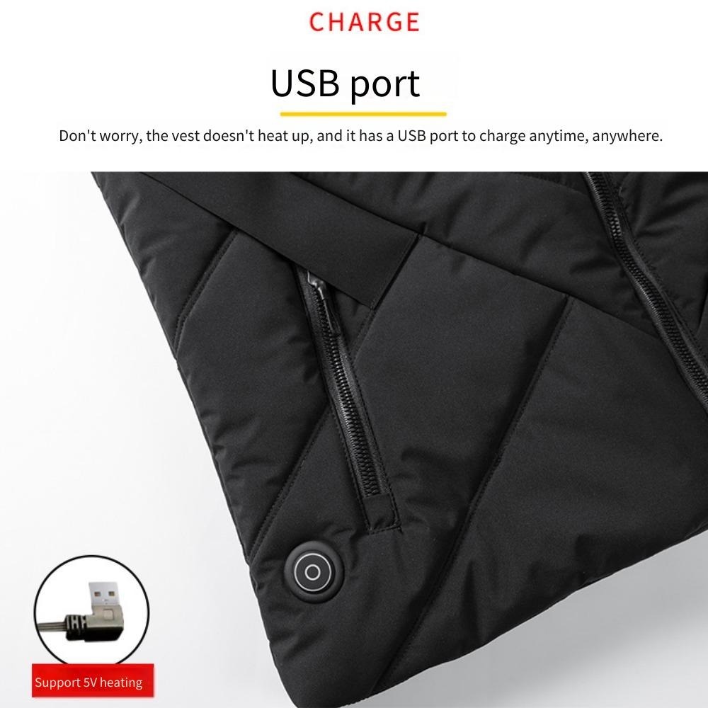 سترة تسخين كهربائي NewUSB لعام - مراجعة Heated Vest Battery وسعره