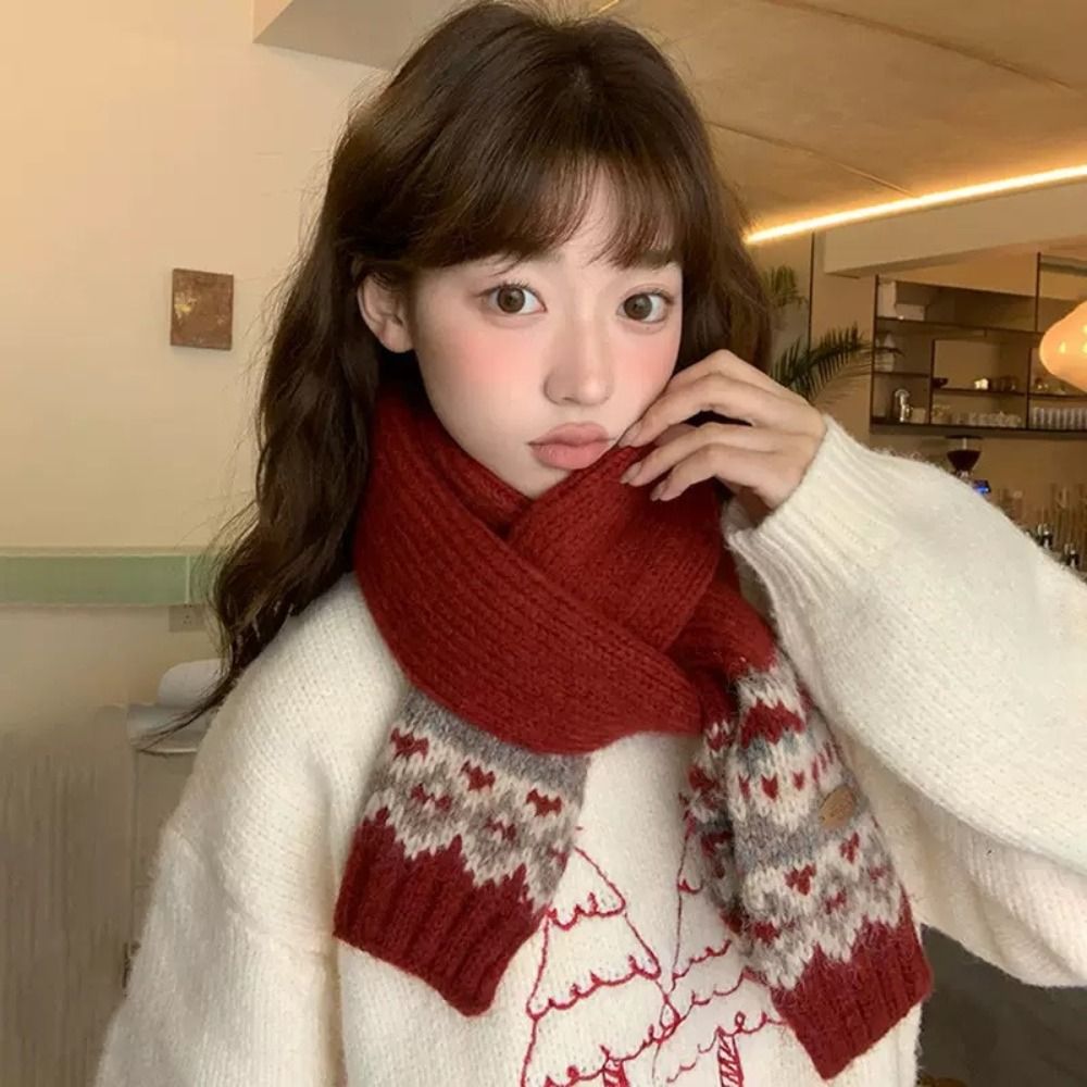 وشاح صوف كلاسيكي منسوج بنقشة ج - مراجعة Wool Scarf Men وسعره
