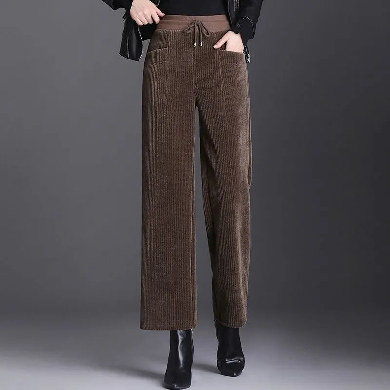 الخريف الشتاء سروال قصير واسعة - مراجعة Corduroy Pant Warm وسعره