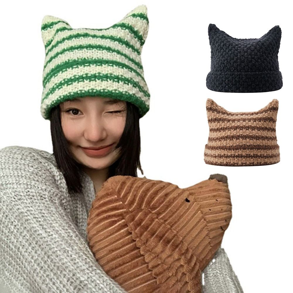 قبعات نسائية مدببة للجنسين للخ - مراجعة Knit Beanie Hat Warm وسعره