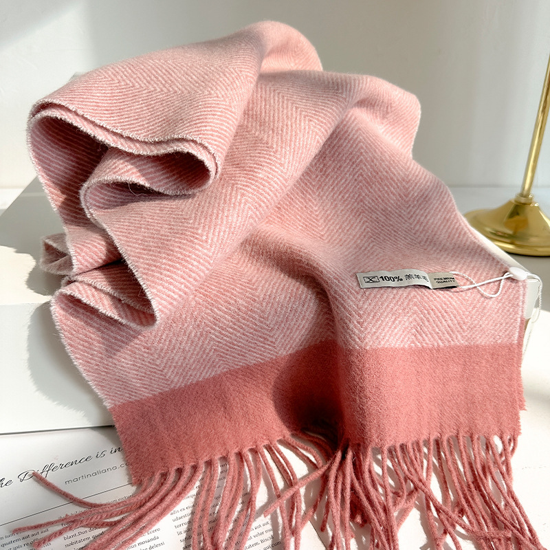 وشاح من الصوف النقي 100% للنسا - مراجعة Wool Scarf Men وسعره