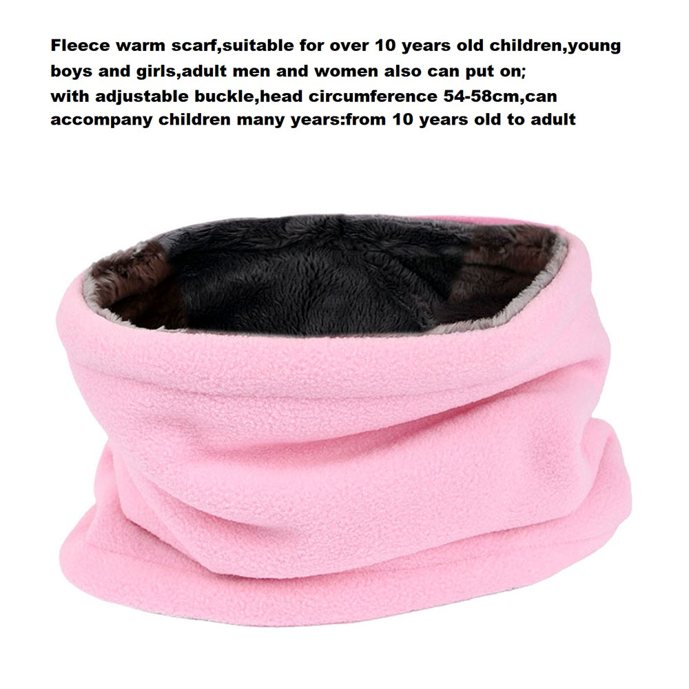 شتاء دافئ أفخم الصوف فتاة وشاح - مراجعة Neck Gaiter Fleece وسعره