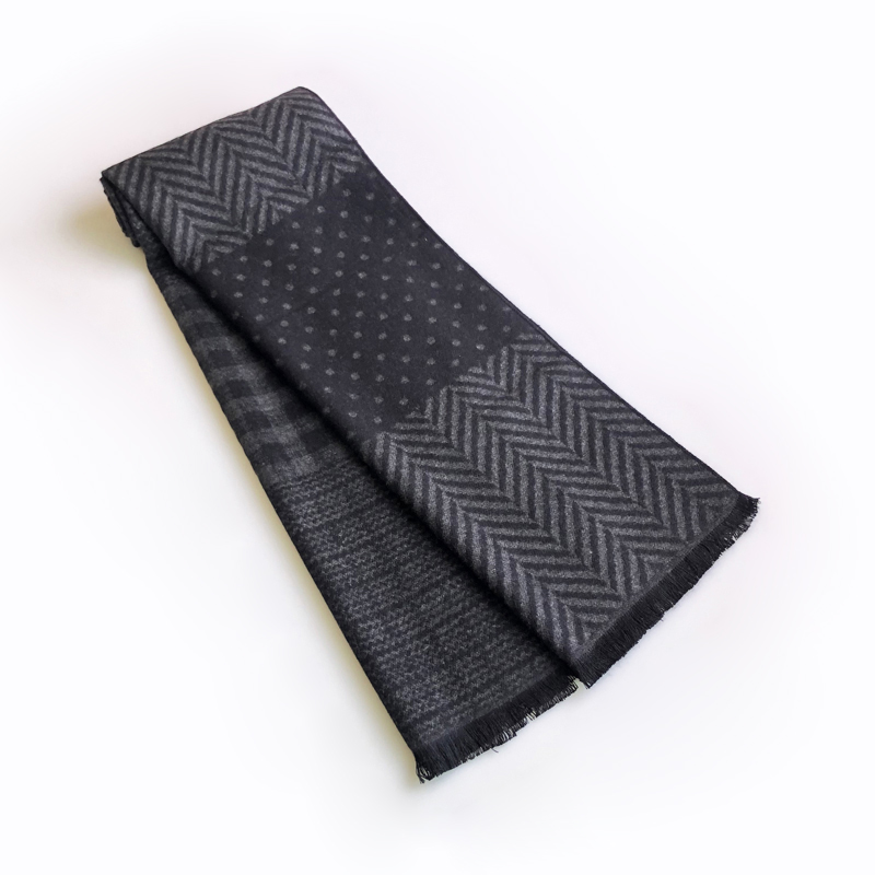 وشاح من القطن مع شرابة للرجال  - مراجعة Wool Scarf Men وسعره